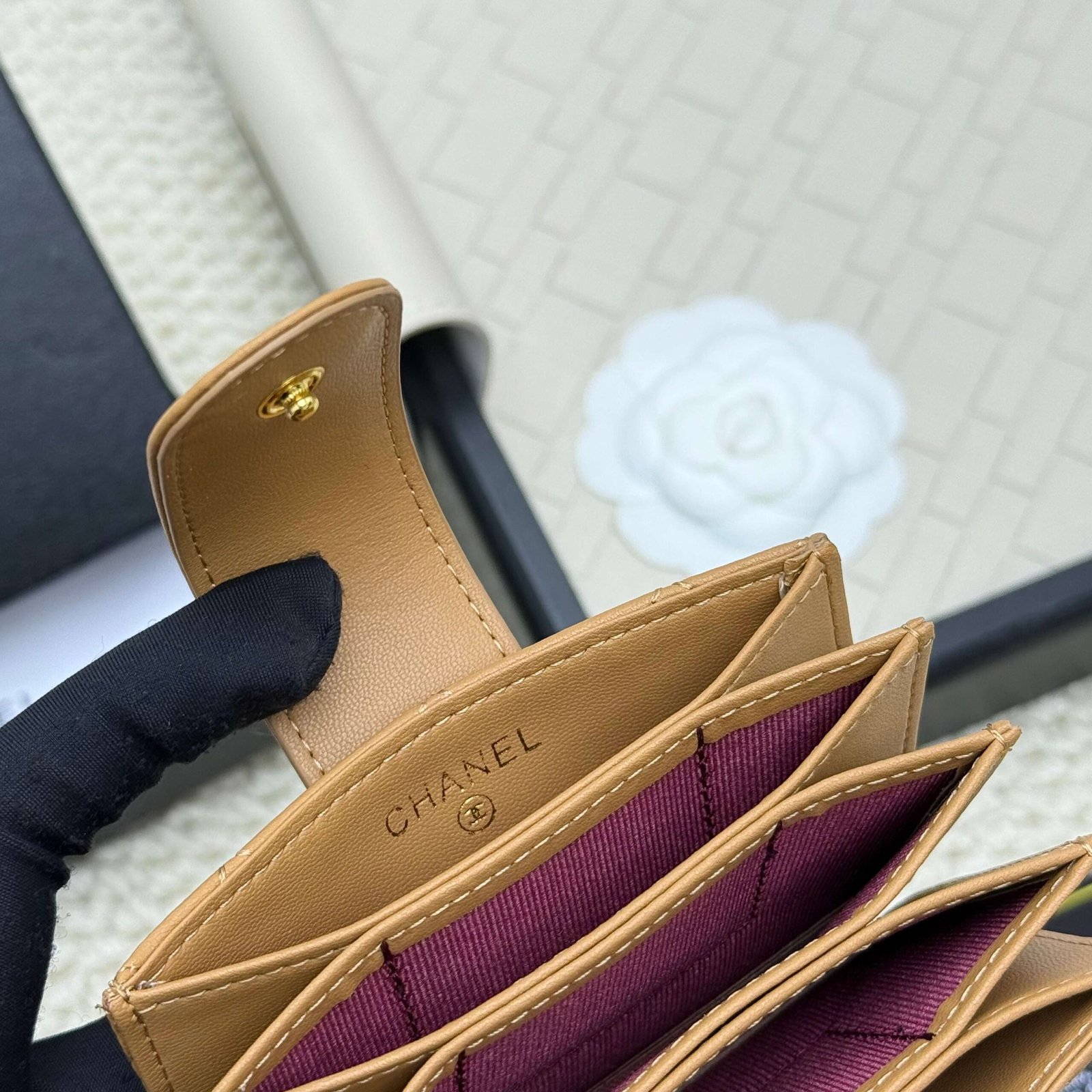chanel caviar & lambskin card holder chanel caviar & lambskin card holder