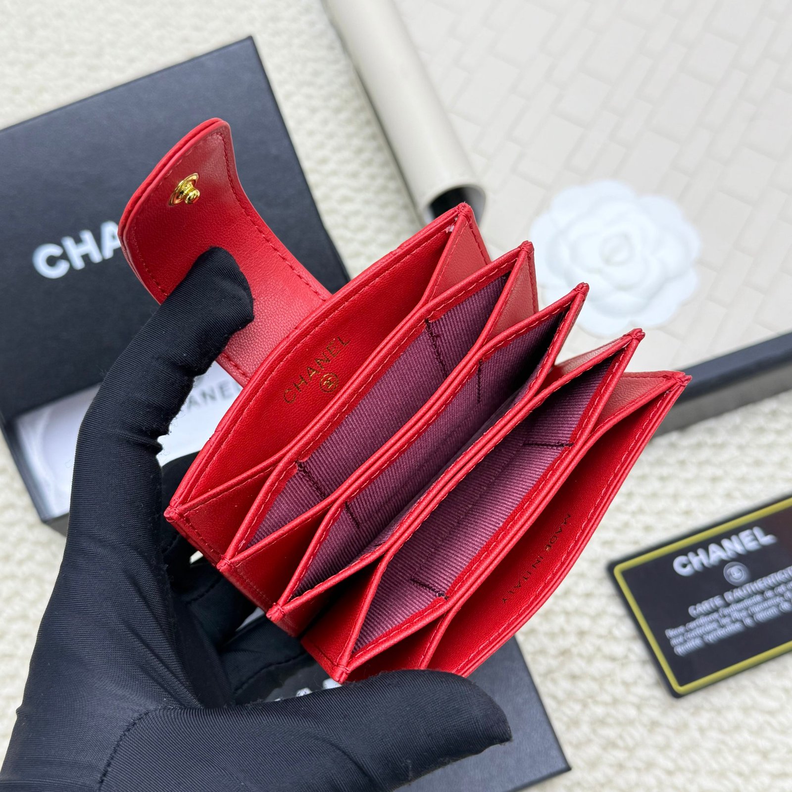 chanel caviar & lambskin card holder chanel caviar & lambskin card holder