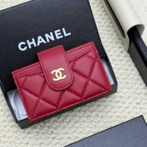 chanel caviar & lambskin card holder