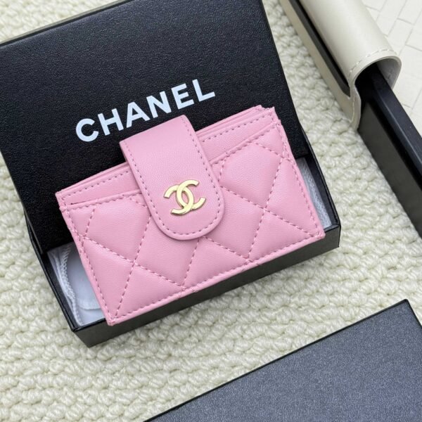 chanel caviar & lambskin card holder