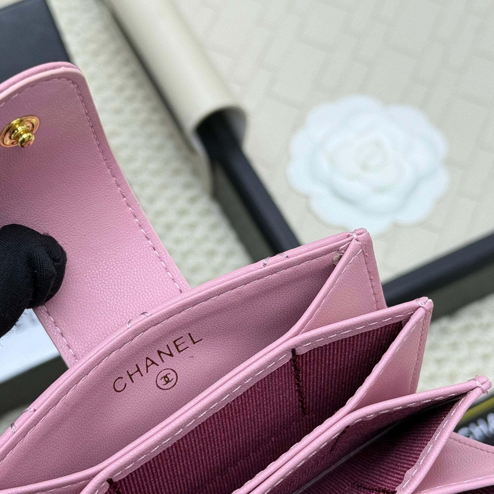 chanel caviar & lambskin card holder chanel caviar & lambskin card holder