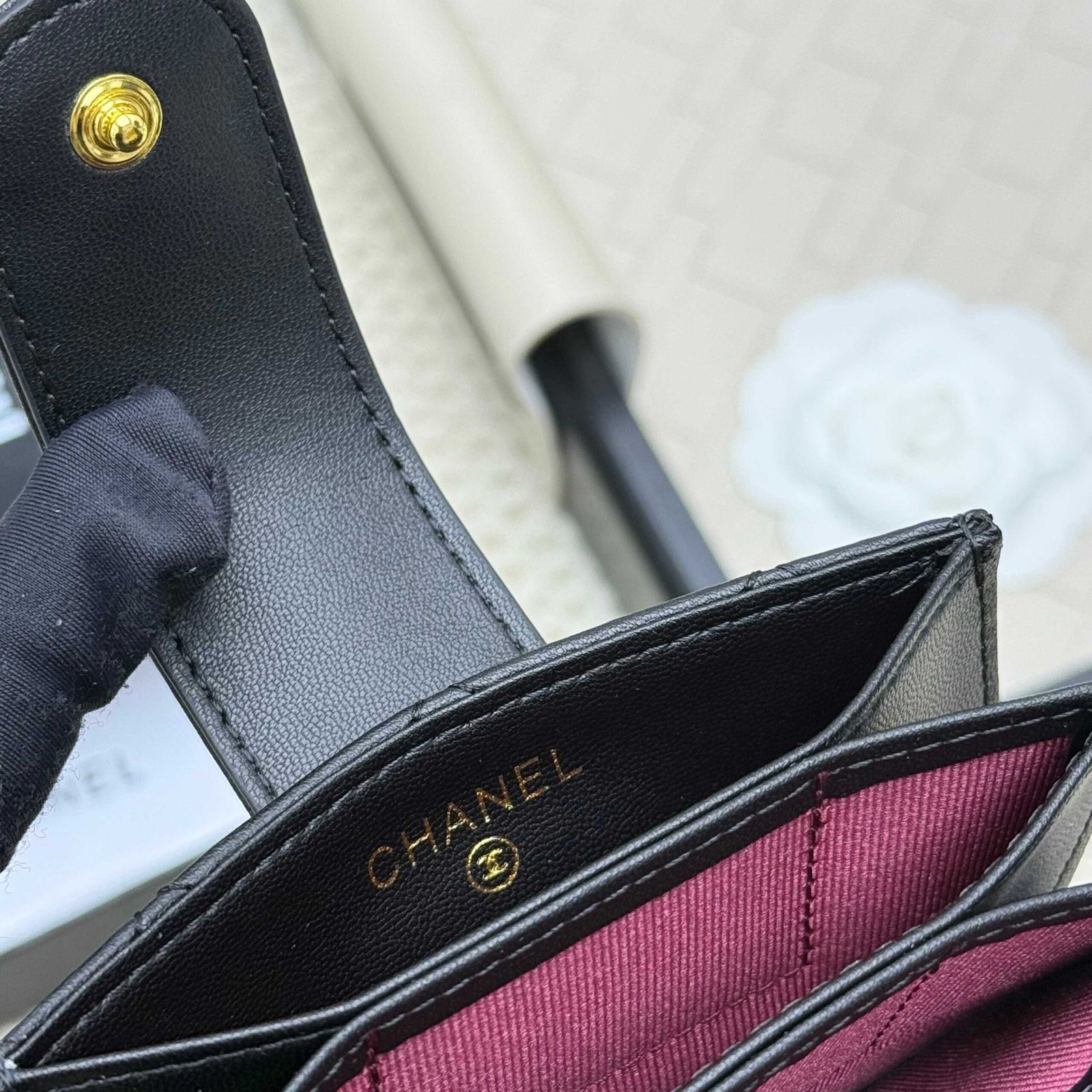chanel caviar & lambskin card holder chanel caviar & lambskin card holder