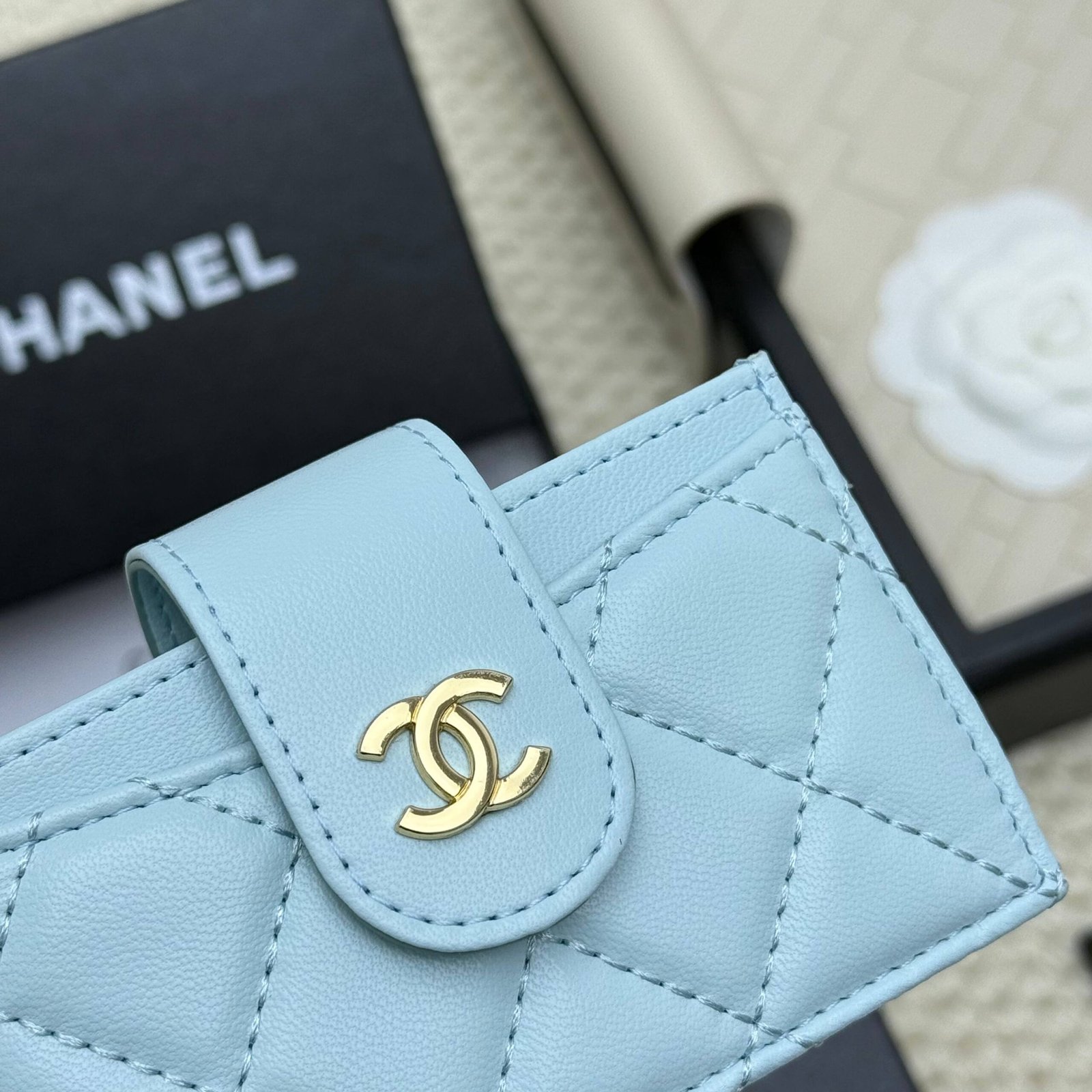 chanel caviar & lambskin card holder chanel caviar & lambskin card holder