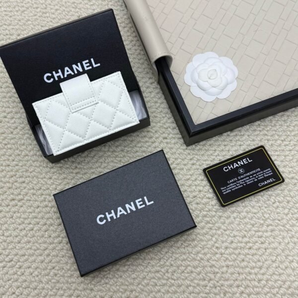 chanel caviar & lambskin card holder