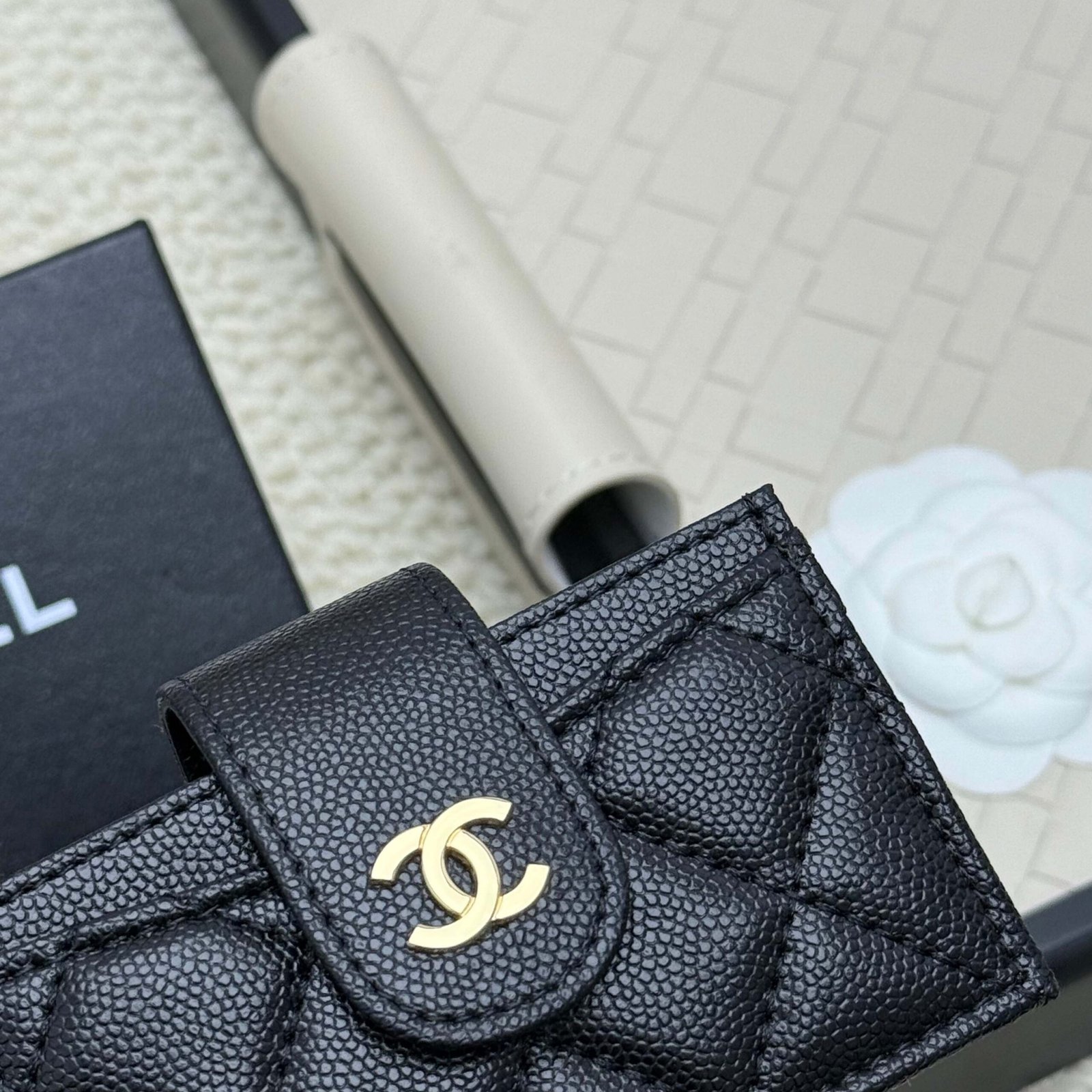 chanel caviar & lambskin card holder chanel caviar & lambskin card holder