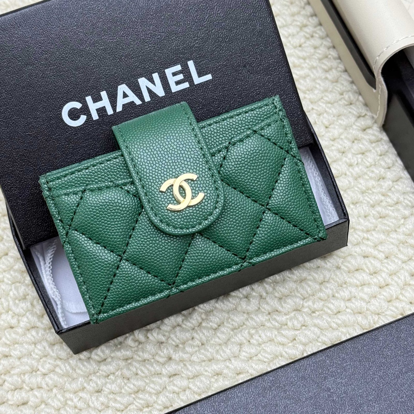 chanel caviar & lambskin card holder chanel caviar & lambskin card holder