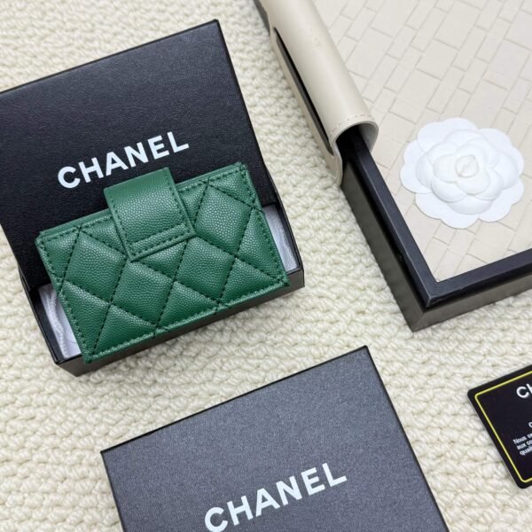 chanel caviar & lambskin card holder