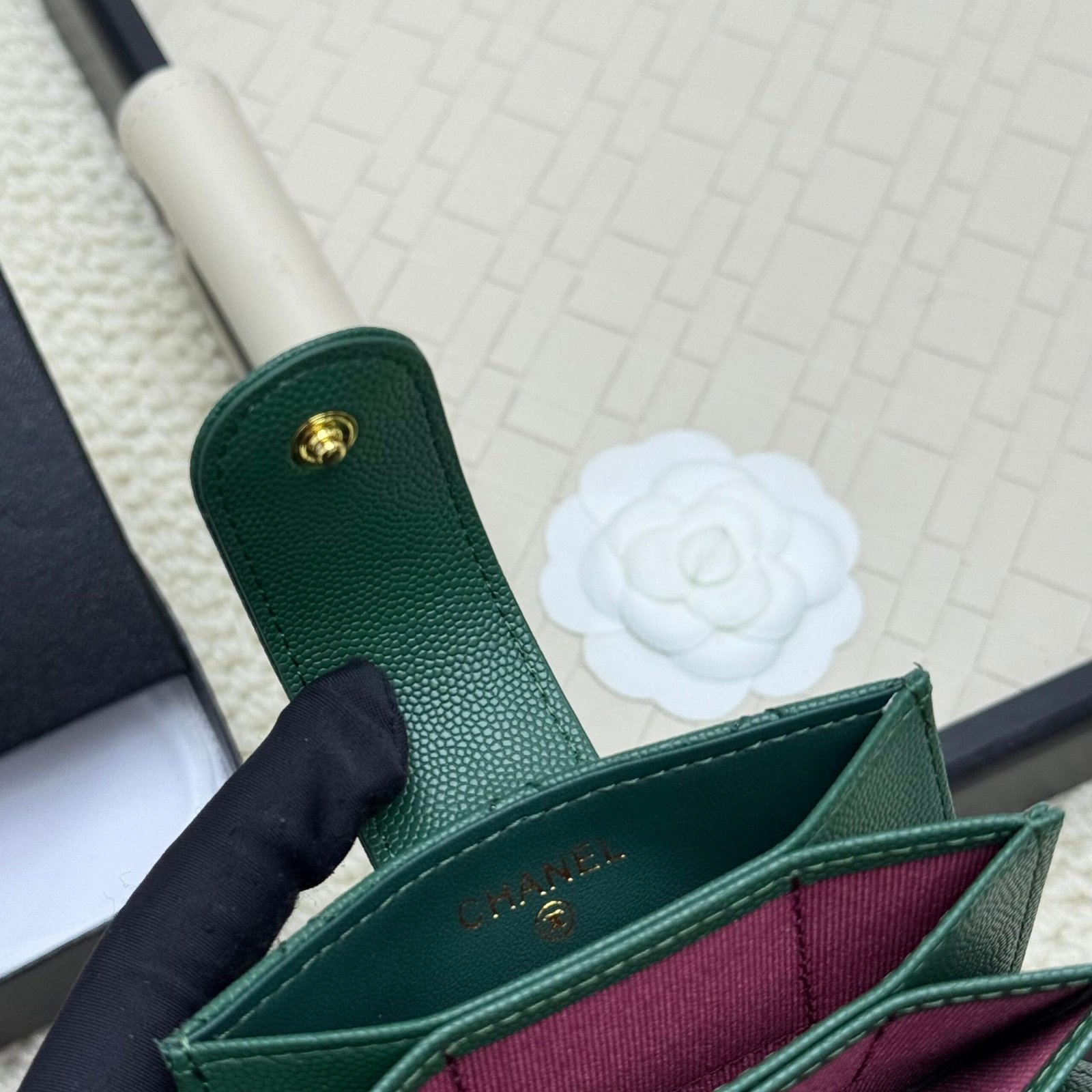 chanel caviar & lambskin card holder chanel caviar & lambskin card holder