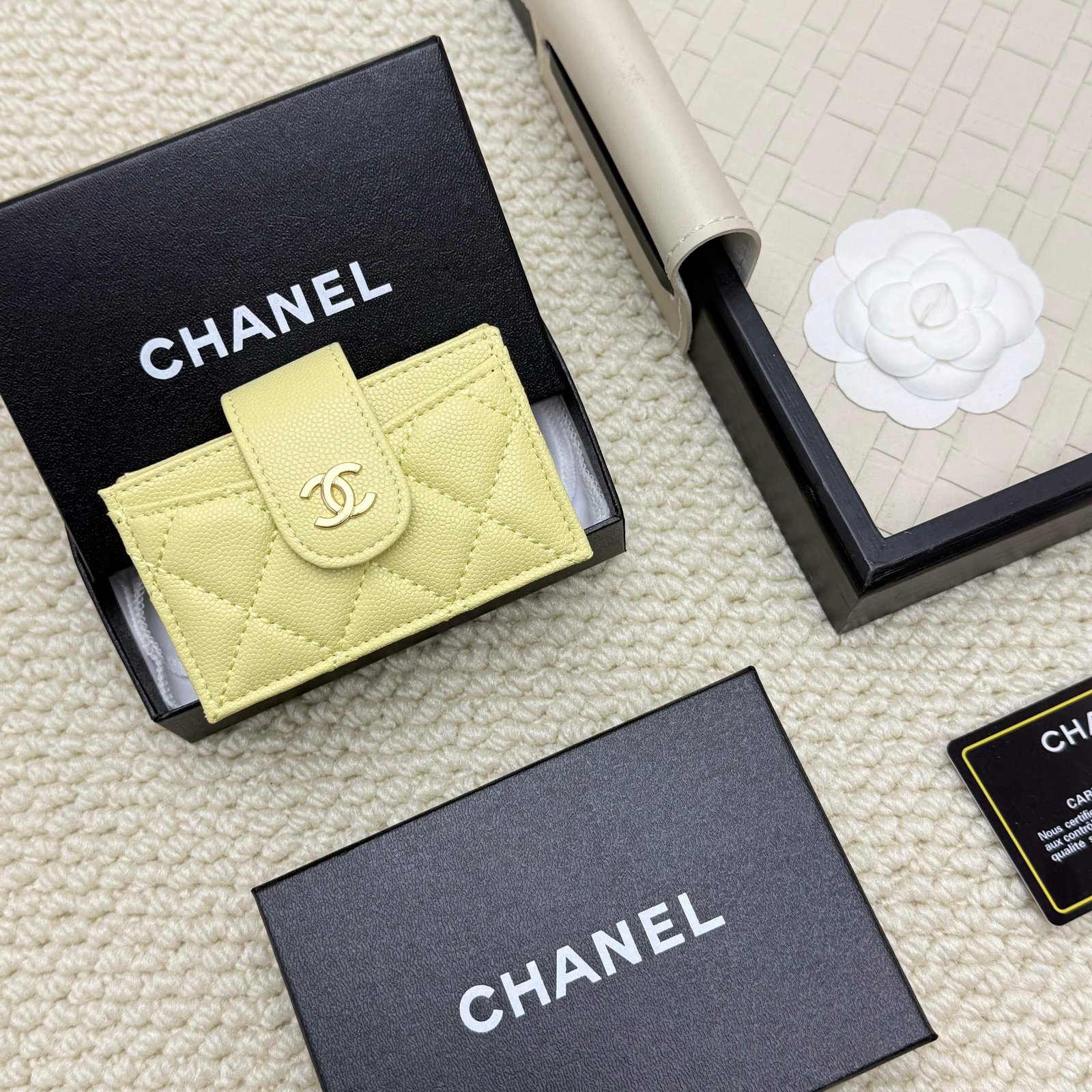 chanel caviar & lambskin card holder chanel caviar & lambskin card holder