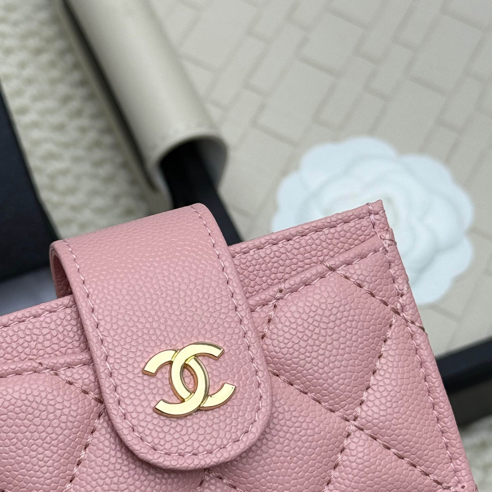 chanel caviar & lambskin card holder chanel caviar & lambskin card holder