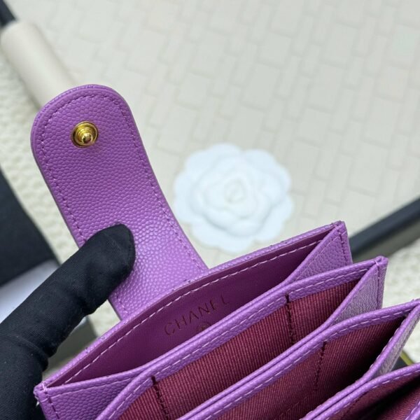 chanel caviar & lambskin card holder