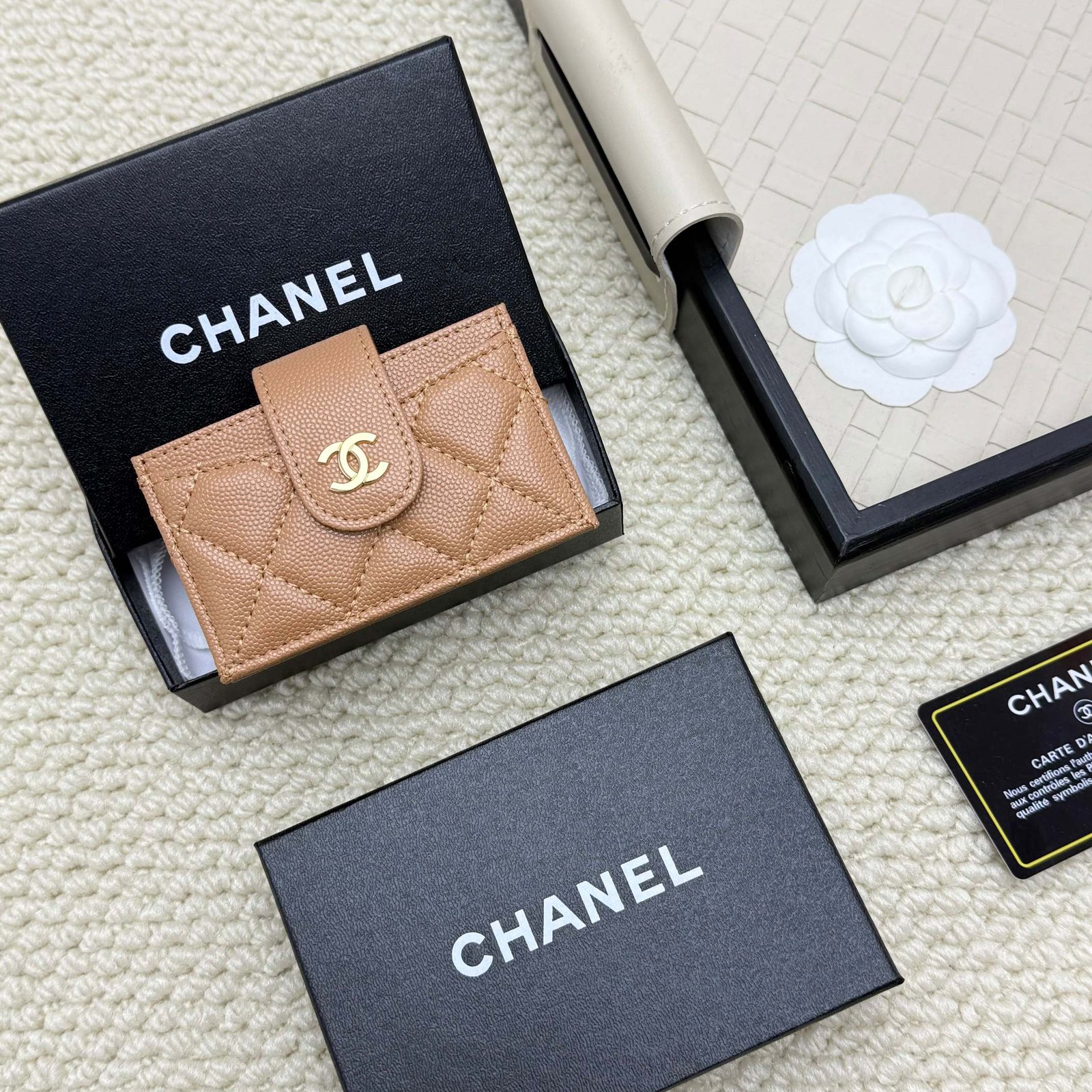 chanel caviar & lambskin card holder chanel caviar & lambskin card holder