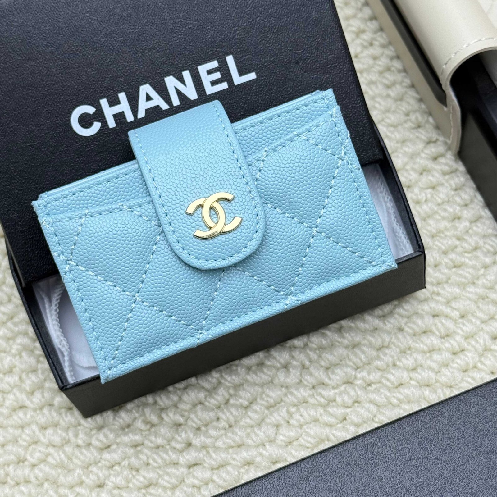 chanel caviar & lambskin card holder chanel caviar & lambskin card holder