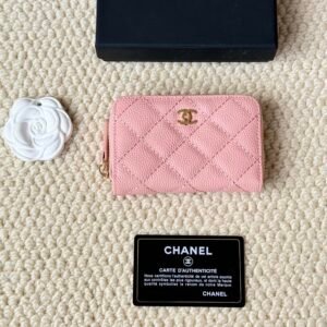 chanel lambskin series card holder & coin purse