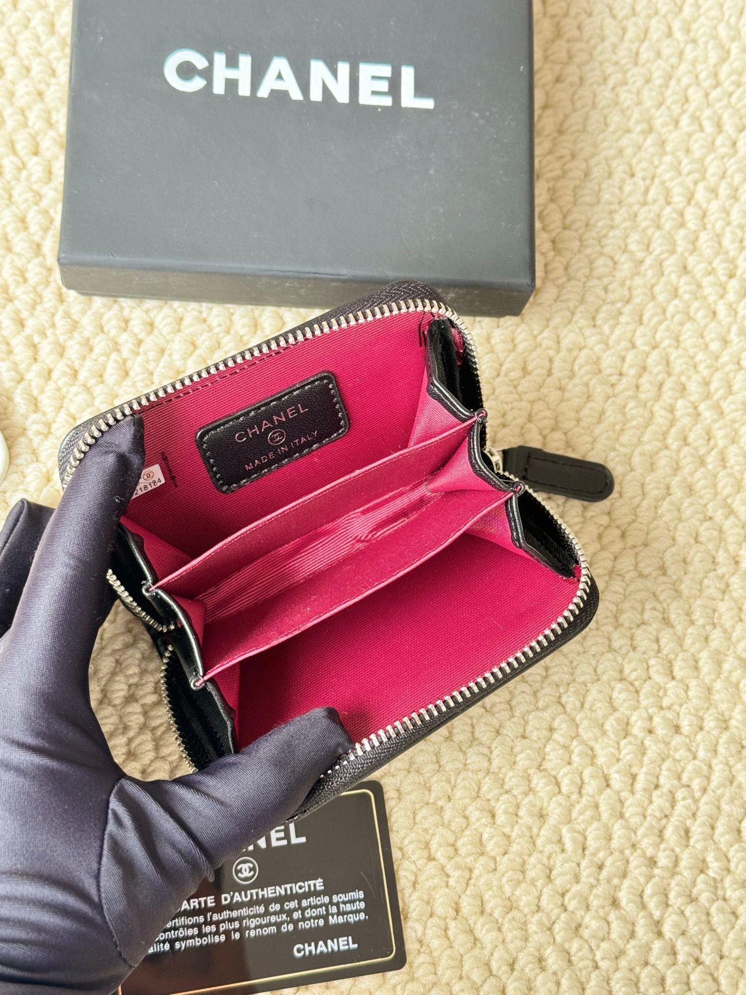 chanel lambskin series card holder & coin purse chanel lambskin series card holder & coin purse