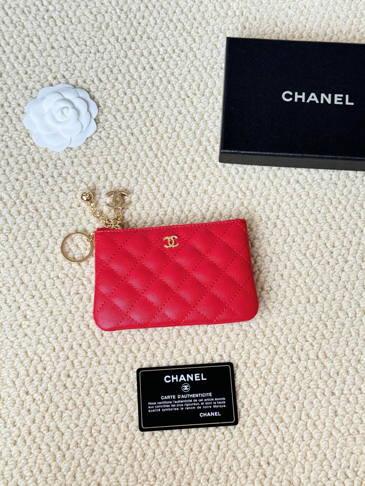 chanel caviar cowhide pendant coin purse 9.5×15×0.5cm chanel caviar cowhide pendant coin purse 9.5×15×0.5cm