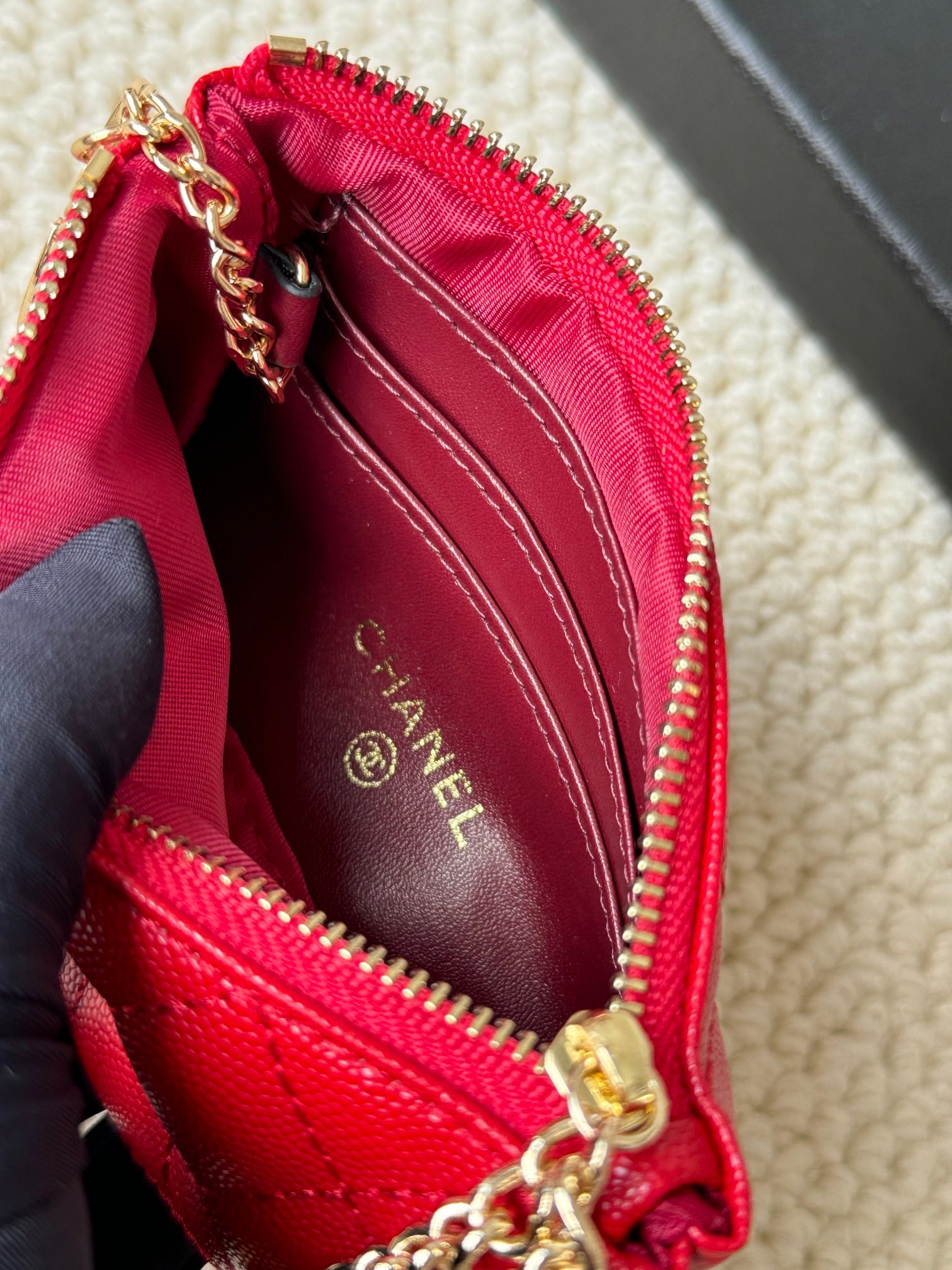 chanel caviar cowhide pendant coin purse 9.5×15×0.5cm chanel caviar cowhide pendant coin purse 9.5×15×0.5cm