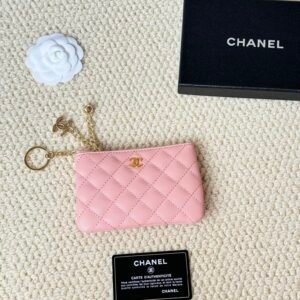 chanel caviar cowhide pendant coin purse 9.5×15×0.5cm