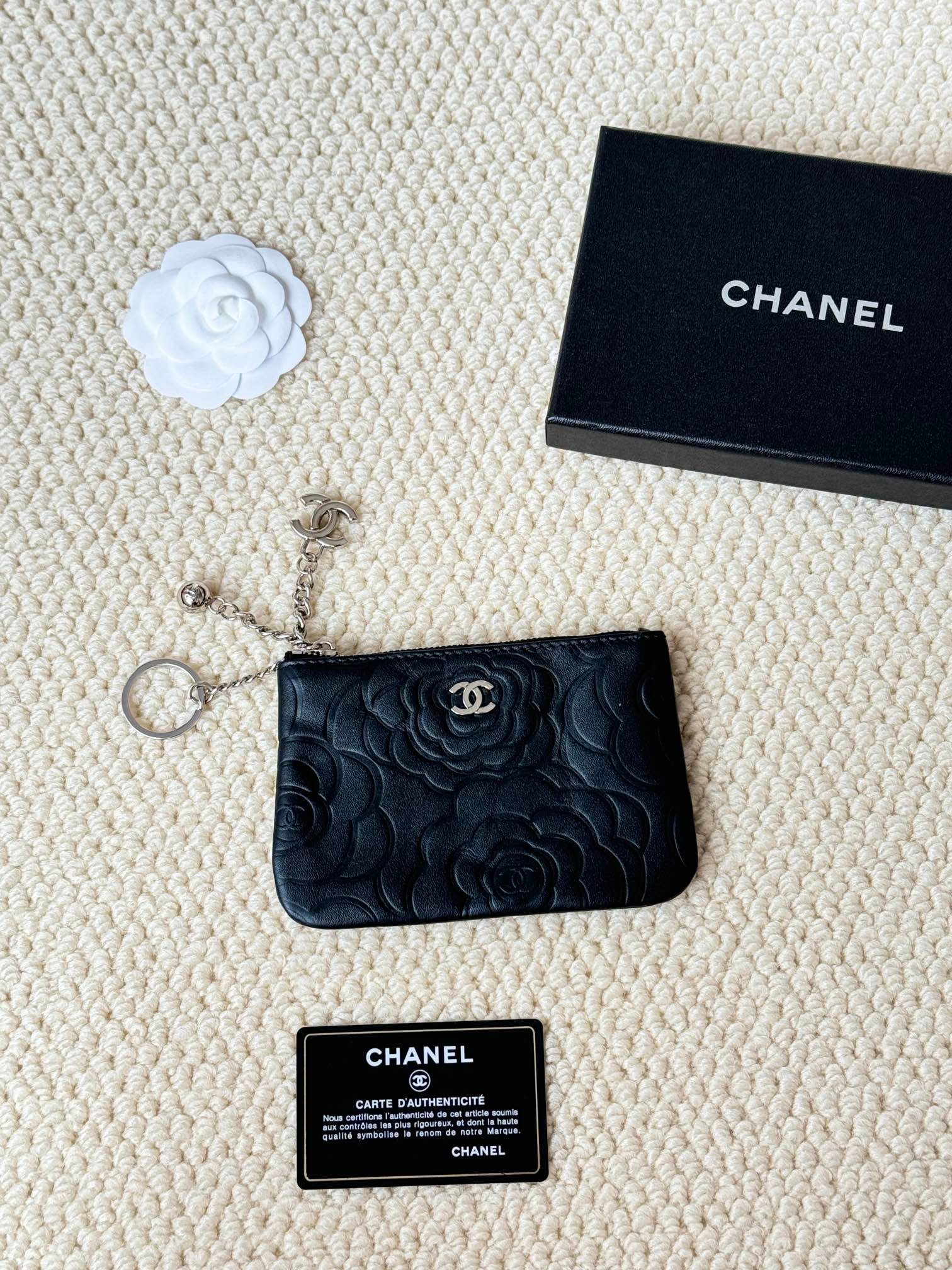 chanel caviar cowhide pendant coin purse 9.5×15×0.5cm chanel caviar cowhide pendant coin purse 9.5×15×0.5cm