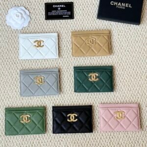 chanel large double c hardware card holder