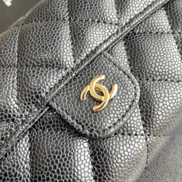 chanel classic flap mini caviar leather bag 18cm x 10.5cm x 3.5cm