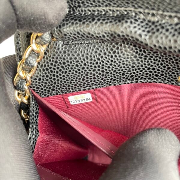 chanel classic flap mini caviar leather bag 18cm x 10.5cm x 3.5cm