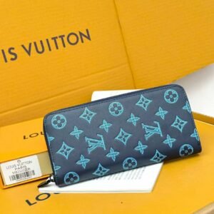 Home lv men's vertical zipper wallet