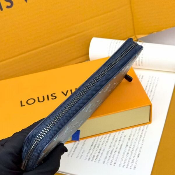 lv men's vertical zipper wallet
